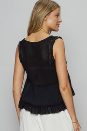 Sleeveless with v-neck, mini babydoll