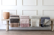 Herringbone Pattern Alpaca Wool Throw