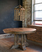 Old Pine Balustrade Table