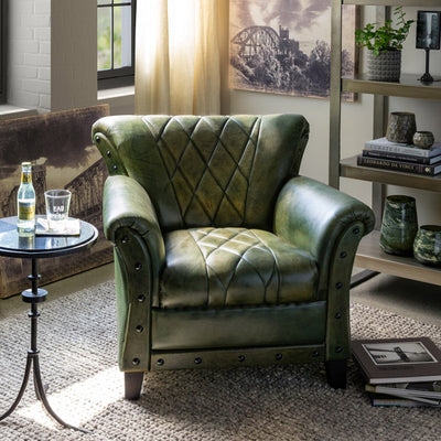 Bradford Leather Armchair (Back Order)