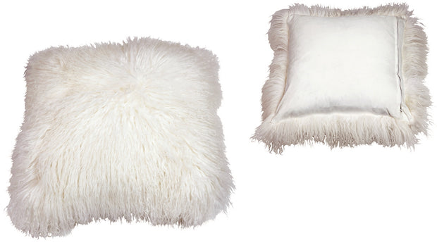 MOHAIR PILLOW WHITE