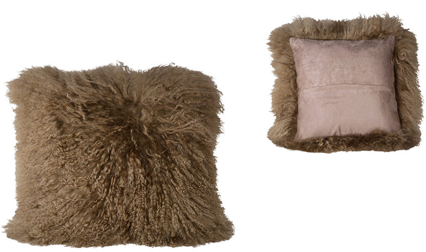 MOHAIR PILLOW BEIGE