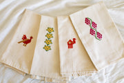 Rooster Tatreez Tea Towel