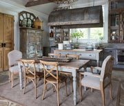 Painted French Island with Old Elm Top.