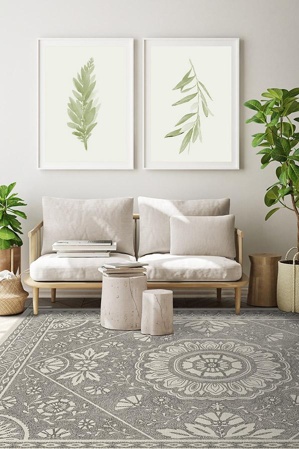 Almana Black &amp; White Rug