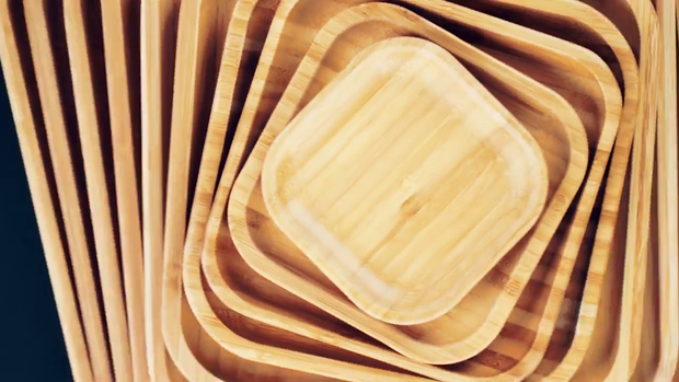 Bamboo Long Serving Board With Handle 19.7" inch X 7.9" inch | 50 X 20 Cm